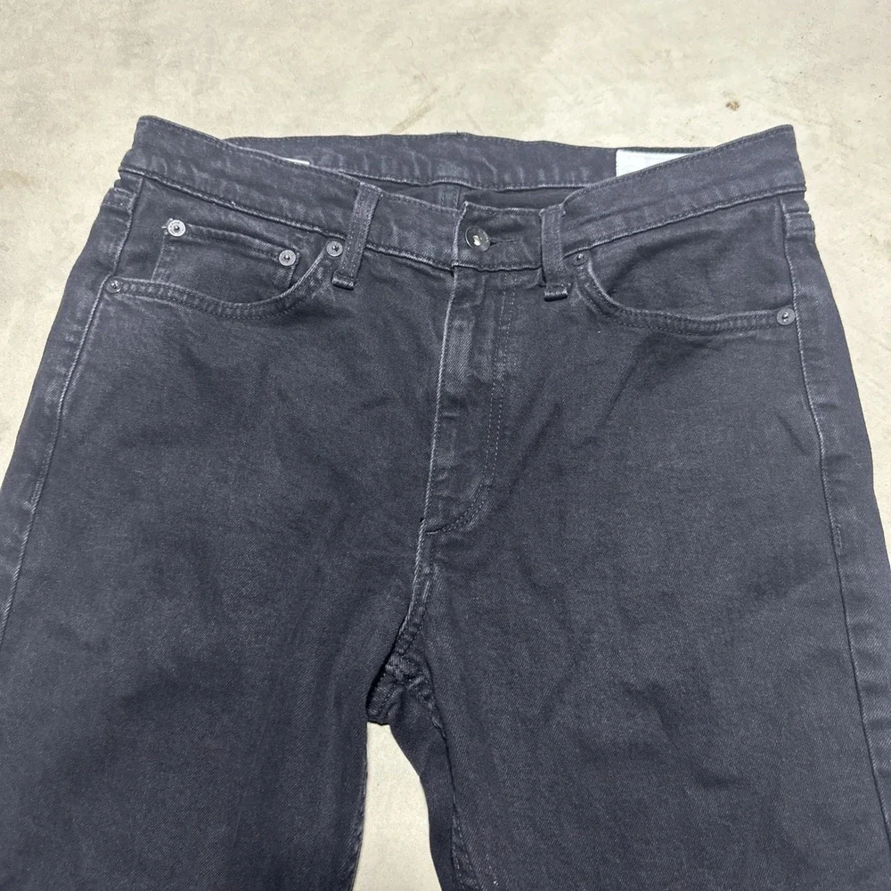 Rag & Bone Jeans Fit 2 Slim Men's SZ 32x31 Black Cotton Spandex MSRP $195 Denim